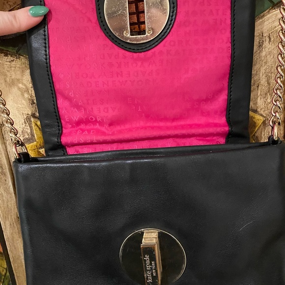 Kate Spade Quilted Leather Black Crossbody - Picture 5 of 10